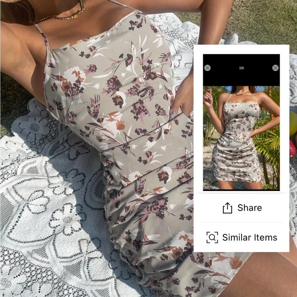 FLORAL DRESS - Picture 4 of 6